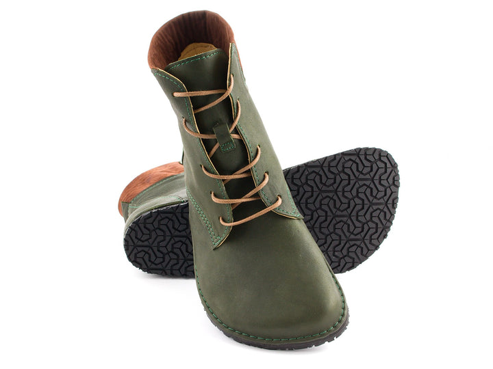 Barefoot high-top boots - khaki